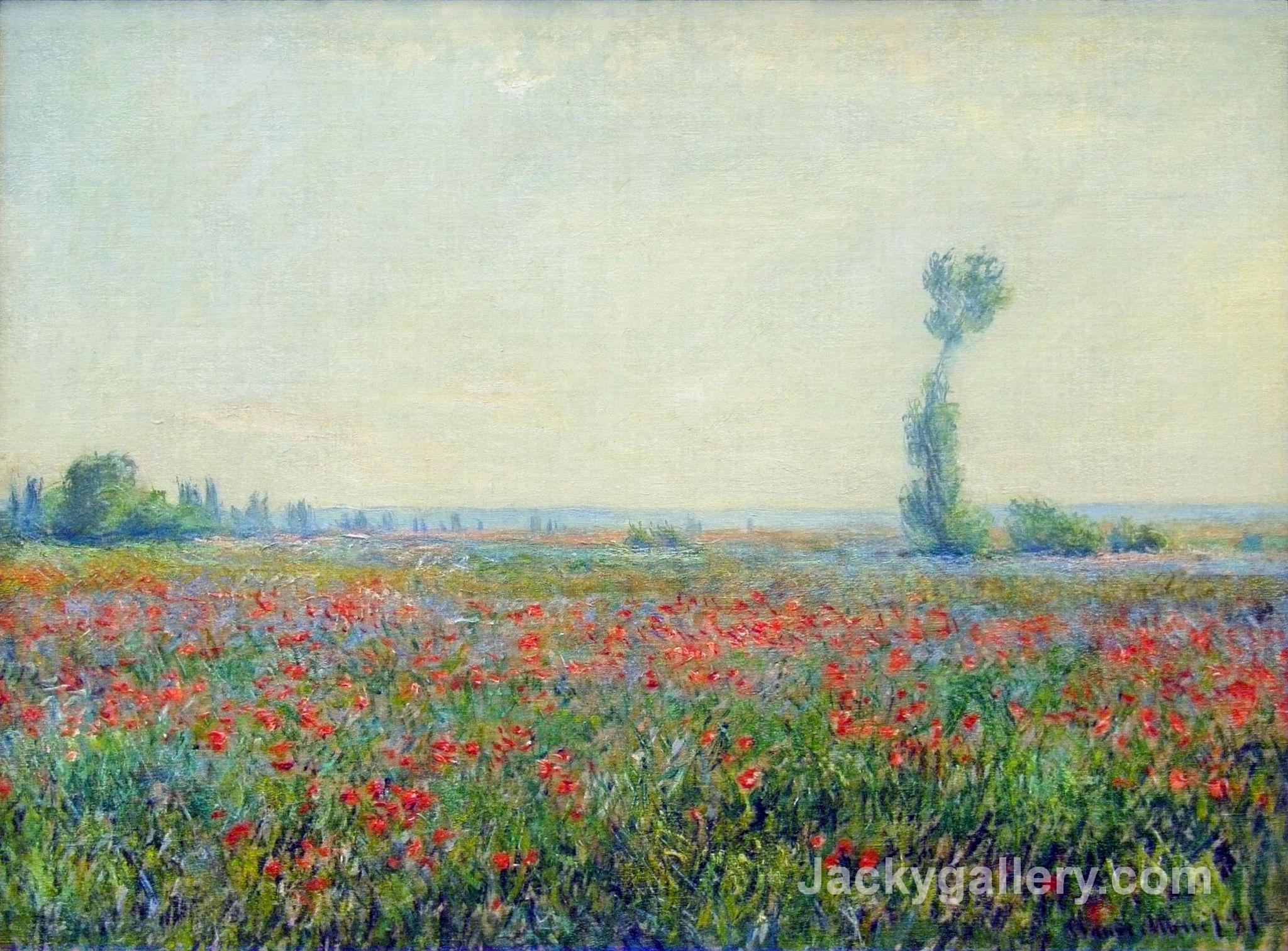 Poppy Field by Claude Monet paintings reproduction - Click Image to Close